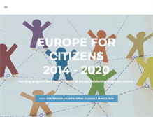 Tablet Screenshot of europeforcitizens.ie
